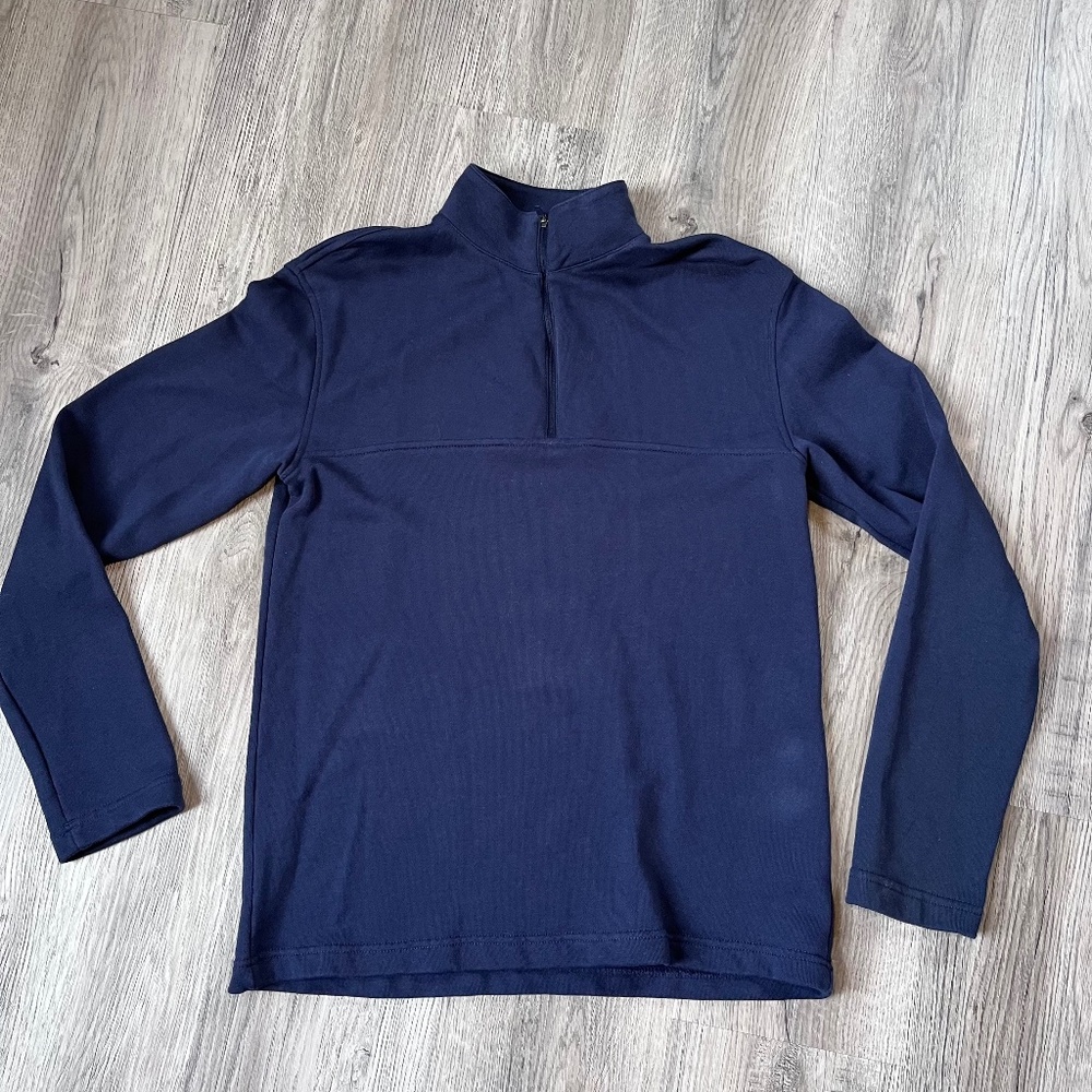 Southern Tide Youth Boys Navy Blue Long Sleeve 1/4 Zip Pullover Size XL